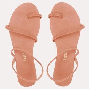 TKEES  Mia Pink Suede Sandals 7